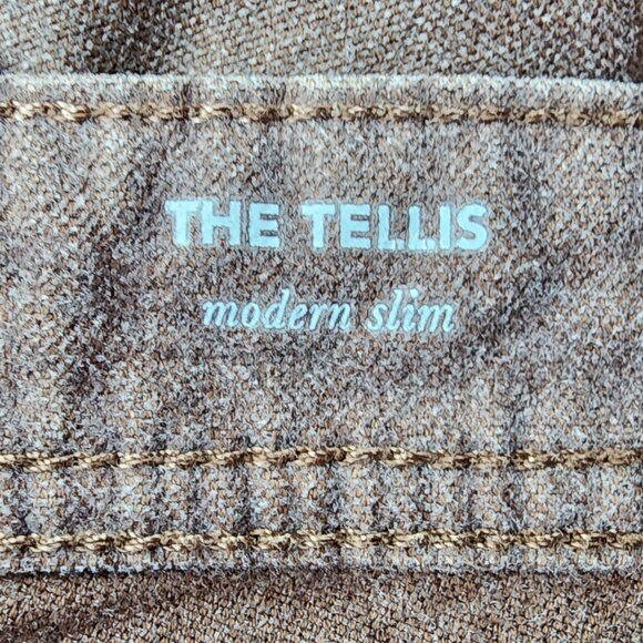 AG Adriano Goldschmied Mens 30R Pants The Tellis Modern Slim Brown - Picture 6 of 9